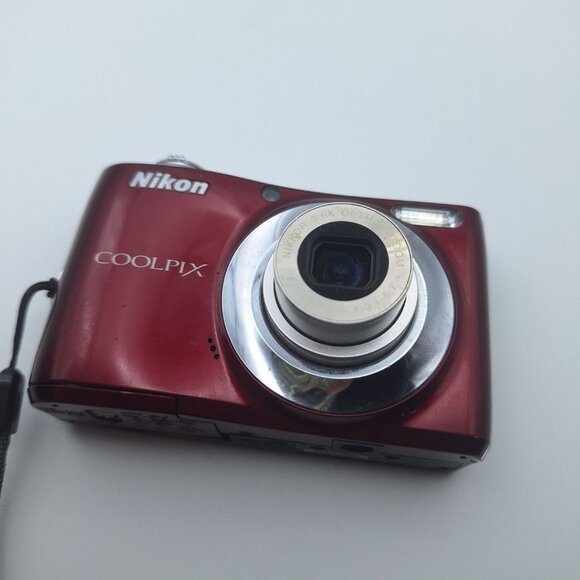 Nikon Red Coolpix L22 Digital Camera 12.0MP 3.6 Optical Zoom Tested Works Travel - Picture 4 of 8